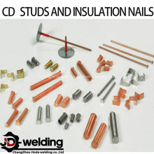 Capacitor discharge studs and insulation nails